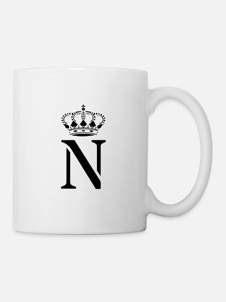 N couronné - Mug blanc - blanc