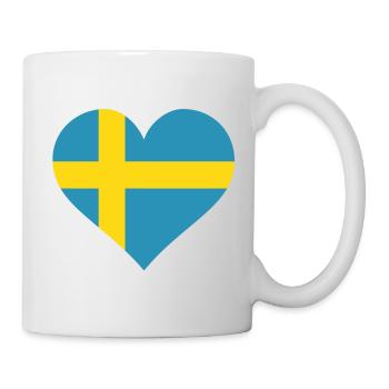 schweden herz - Mug - white - Right