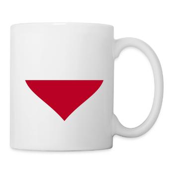 polen herz - Tasse - Weiß - Rechts