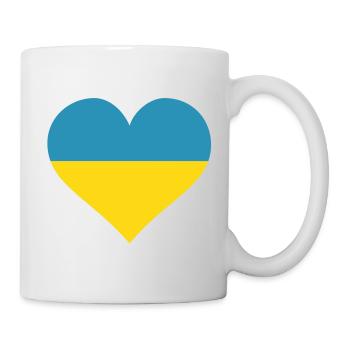 ukraine herz - Tasse - Weiß - Rechts