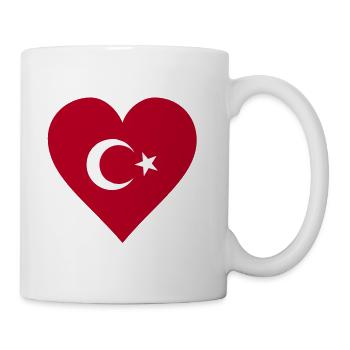 türkei herz - Tasse - Weiß - Rechts