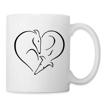 Greyhound Heart Path - Mug - white - Right