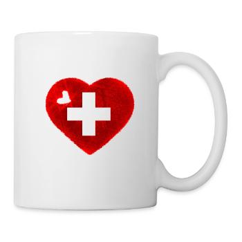 I LOVE SWITZERLAND - SCHWEIZ - SUISSE - Tasse - Weiß - Rechts