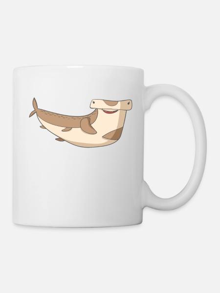 Hammerhai Lustig - Tasse - Weiß