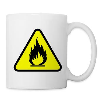 FIRE SHIRT - Mug - white - Right