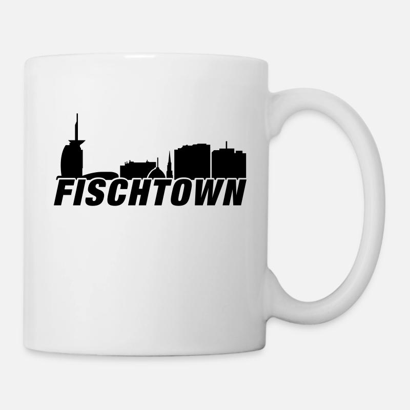 Fischtown Bremerhaven Skyline - Tasse - Weiß