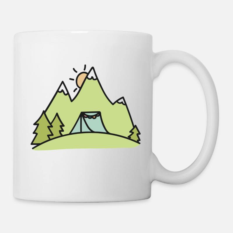 Camping - Tasse - Weiß