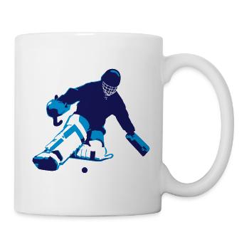 Feldhockey Torwart - Tasse - Weiß - Rechts