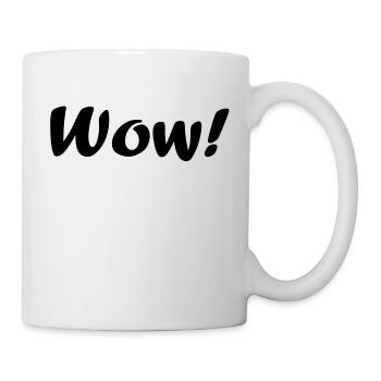 wow - Tasse - Weiß - Rechts