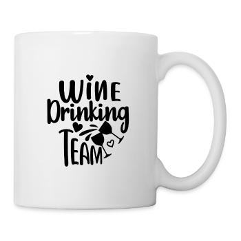 Wine Drinking Team- Team Bride Drôle de JGA - Mug blanc - blanc - Droite