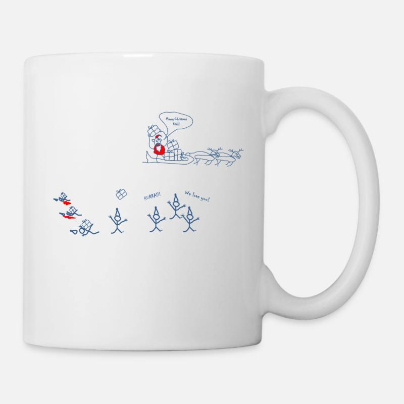 hurray Santa is coming - Mug - white