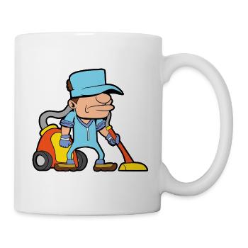 Vacuum cleaner Building cleaner Building cleaning - Mug - white - Right