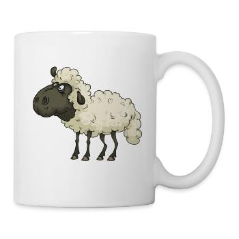 Agneau mignon mignon et cool - Mug blanc - blanc - Droite