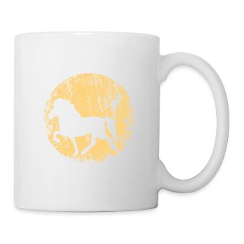 Icelandic Horse: Islandpferd Pferd Pony Merch - Tasse - Weiß - Rechts