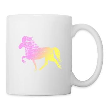 Icelandic Horse: Islandpferd Pferd Pony Merch - Tasse - Weiß - Rechts