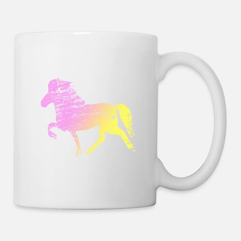 Icelandic Horse: Icelandic Horse Pony Merch - Mug - white