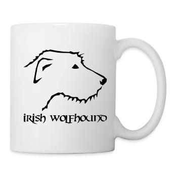 Irish Wolfhound - Mug blanc - blanc - Droite
