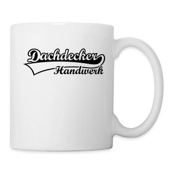 Dachdeckerhandwerk logo sign Enblem guild - Mug - white - Right