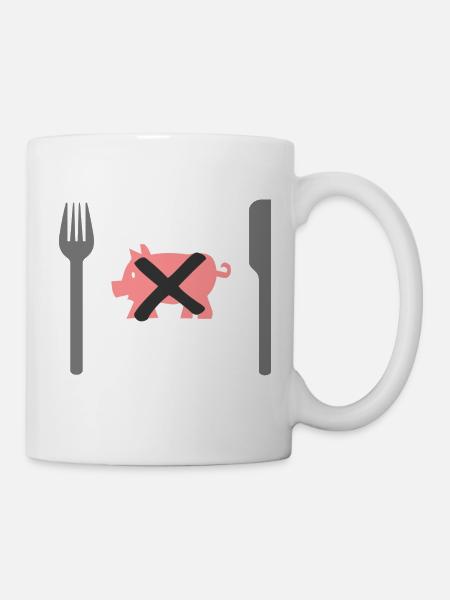 veggie - Tasse - Weiß