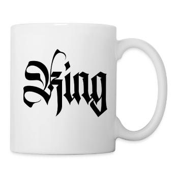 ROI et reine - Mug blanc - blanc - Droite