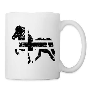 Icelandic Horse: Islandpferd Pferd Pony Merch - Tasse - Weiß - Rechts