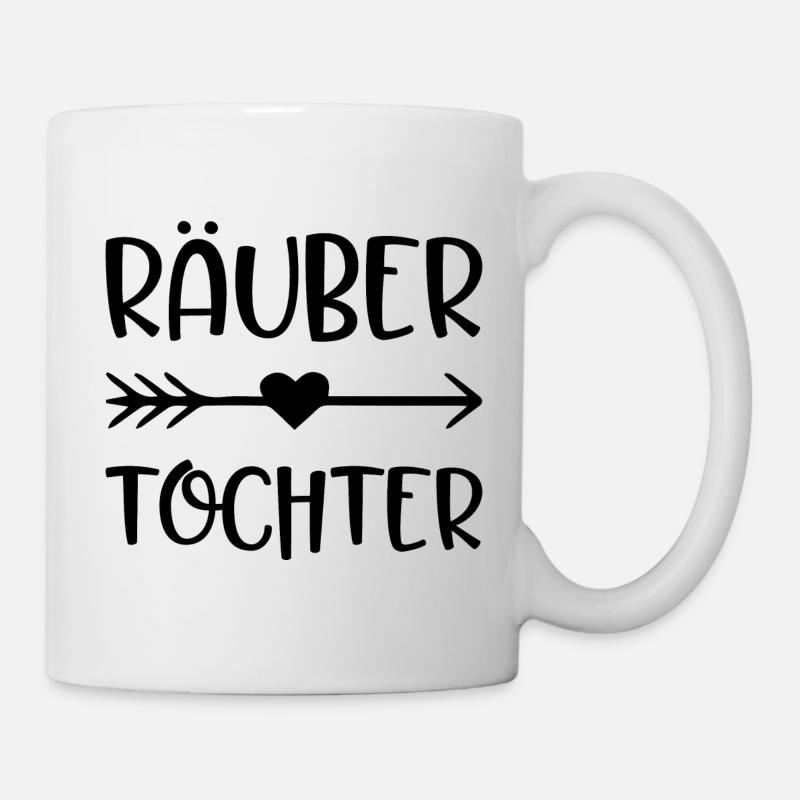 Räubertochter Geschenk Mädchen Tochter - Tasse - Weiß