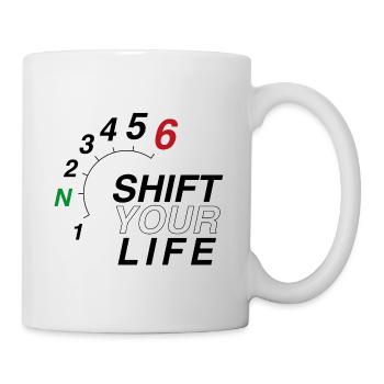 Shift Gear - Moto - Mug blanc - blanc - Droite