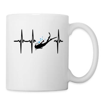 Heart Beat Diving - Mug - white - Right