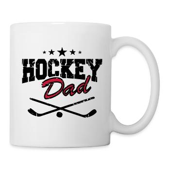 Hockey Dad - Tasse - Weiß - Rechts
