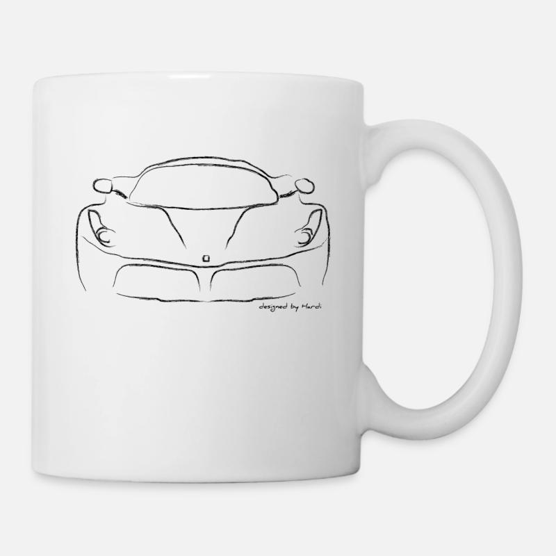 Voiture de sport de luxe - Mug blanc - blanc