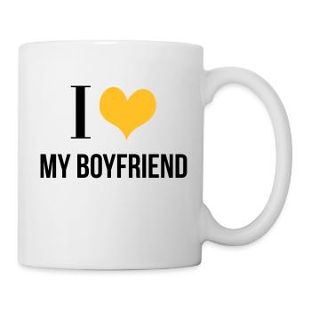 I Love My Boyfriend - Tasse - Weiß - Rechts