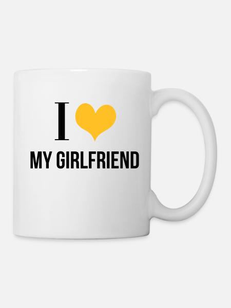 I Love My Girlfriend - Mug - white