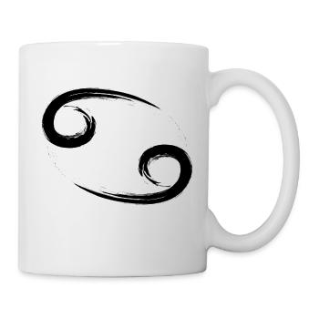 Krebs - Tasse - Weiß - Rechts