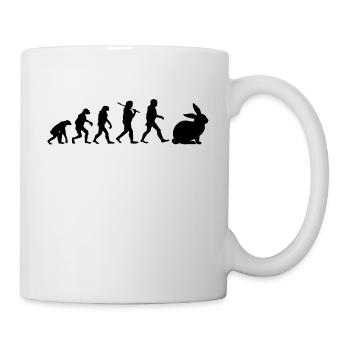 Hase - Tasse - Weiß - Rechts