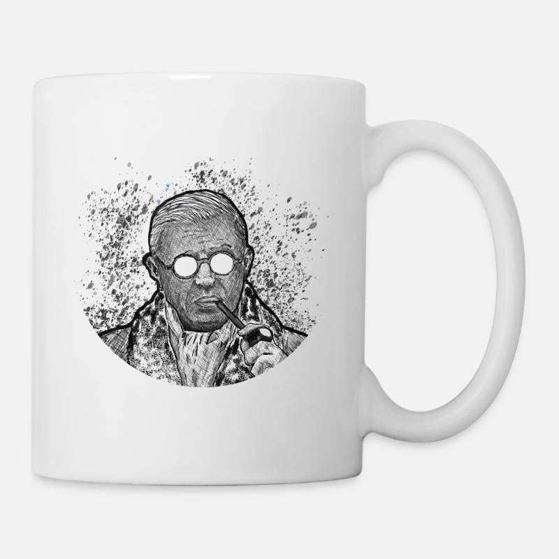 Jean-Paul Sartre - Tasse - Weiß
