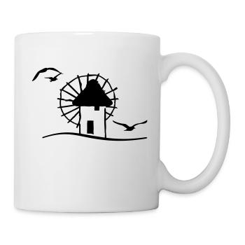 Moulin à vent grec / moulin à vent grec (1c) - Mug blanc - blanc - Droite