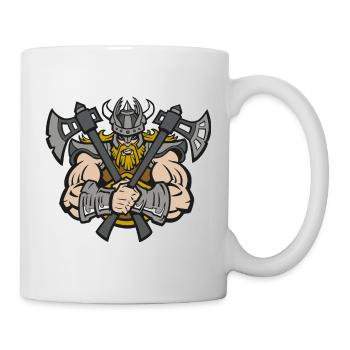 Vikings with axe - Mug - white - Right