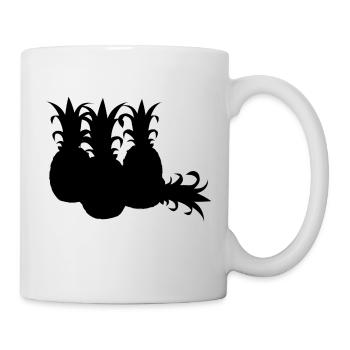 Ananas - Tasse - Weiß - Rechts