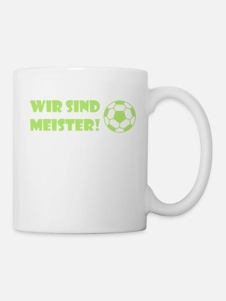 Meister Fussball - Tasse - Weiß
