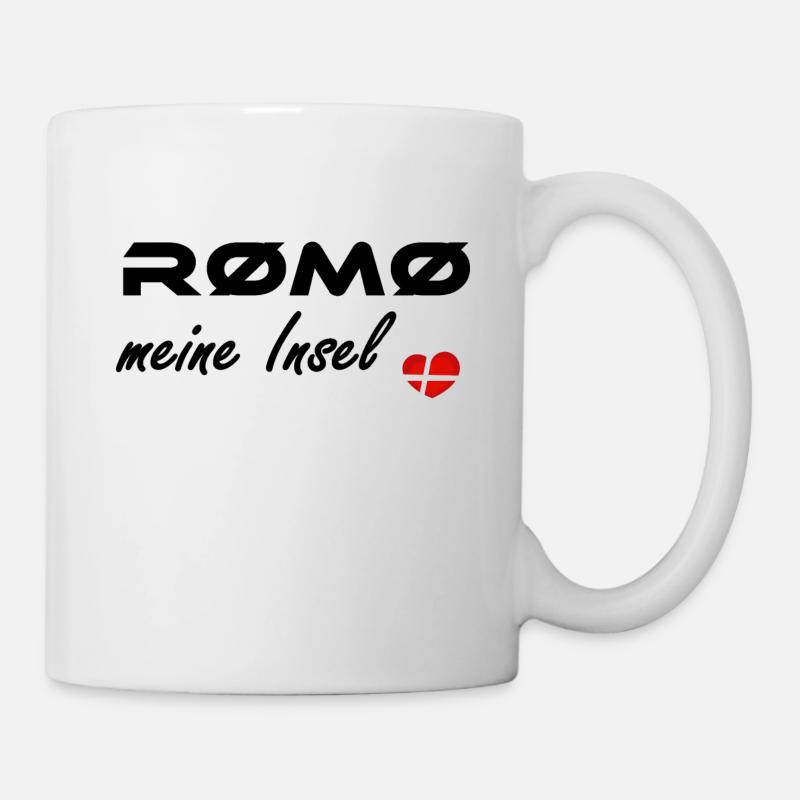 RØMØ meine Insel - Tasse - Weiß