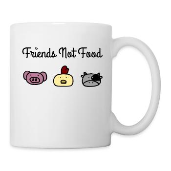 Amis pas nourriture c - Mug blanc - blanc - Droite