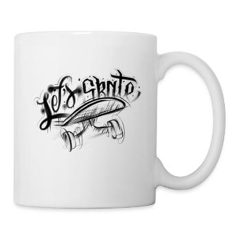 Let's Skate tattoo Graffiti gangster streetwear - Tasse - Weiß - Rechts
