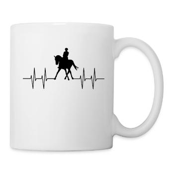 Rythme cardiaque - Mug blanc - blanc - Droite