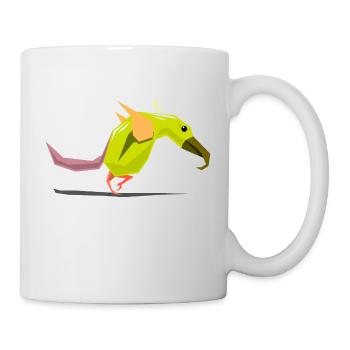 Vogel / Vogel-Abbildung - Tasse - Weiß - Rechts