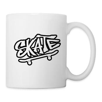 Skate skate skate - Mug blanc - blanc - Droite