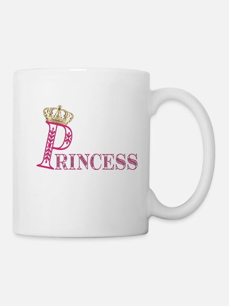 Princess Princess Crown- Princess Costume - Mug - white