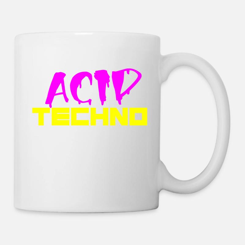 acid techno - Mug - white