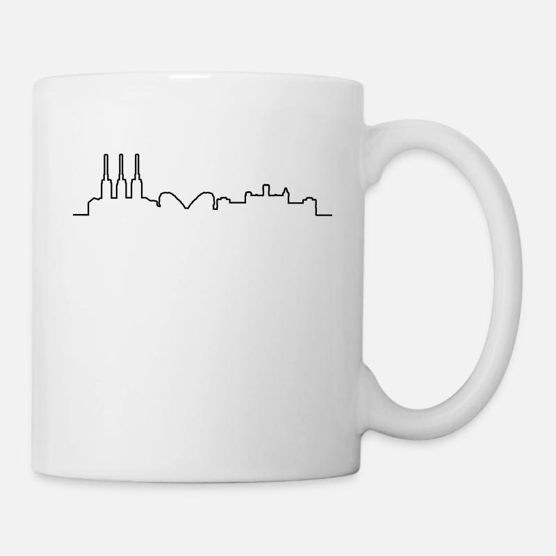Hannover // Skyline // Silhouette // Skylineshirt - Tasse - Weiß