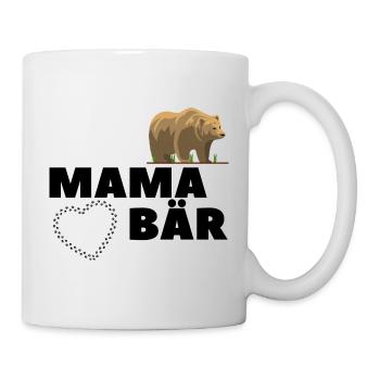 Mama Mutter Bear Bär Mamabär Muttertag Tier Anim - Tasse - Weiß - Rechts