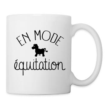 En Mode Equitation - Mug blanc - blanc - Droite